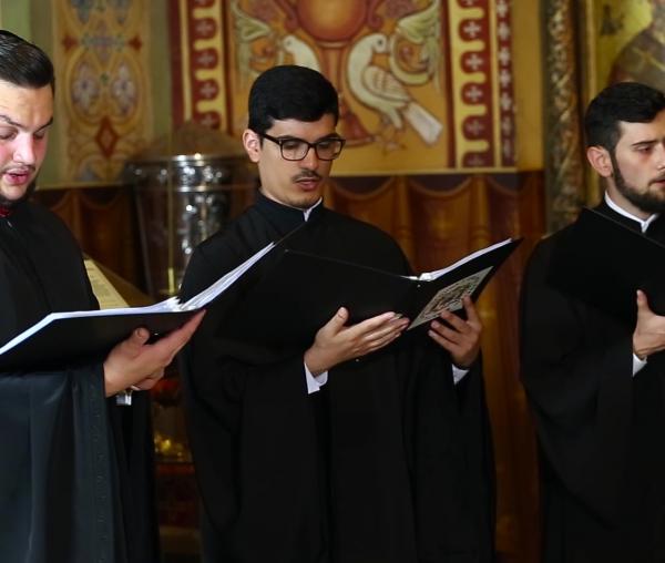 (Video) Grupul Psaltic „Andrei Șaguna” (Sibiu) - „Învierea Ta, Hristoase” și „Hristos a înviat!”