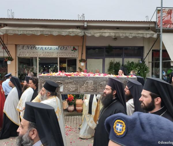Procesiune cu Moaștele Sfântului Ioan Rusul – 27 mai 2019 (Insula Evia, Grecia)