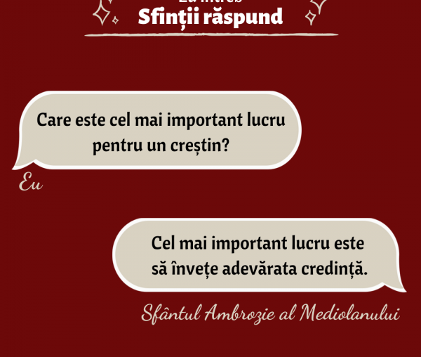 Care este cel mai important lucru pentru un creștin?