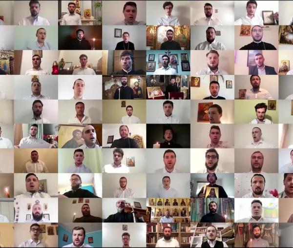 (Video) Arhidiacon Mihail Bucă și Corul Tronos – Hristos a Înviat!