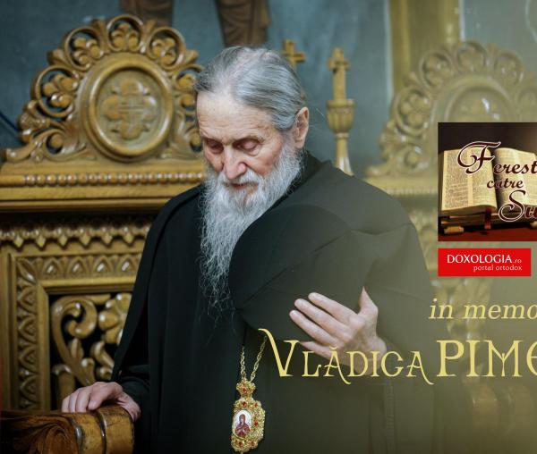 (Video) In memoriam vlădica Pimen al Bucovinei, la Ferestre către suflet: „Ochii lui degajau foarte multă blândeţe”