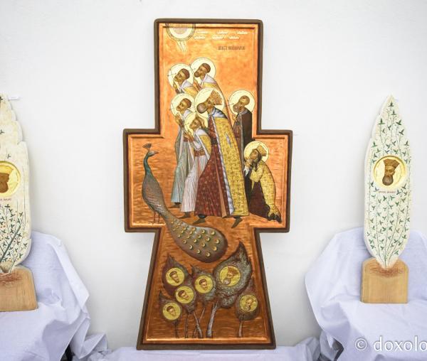 (Foto) Expoziția „Rădăcini brâncovenești” – lucrări inspirate din viața Sfinților Brâncoveni