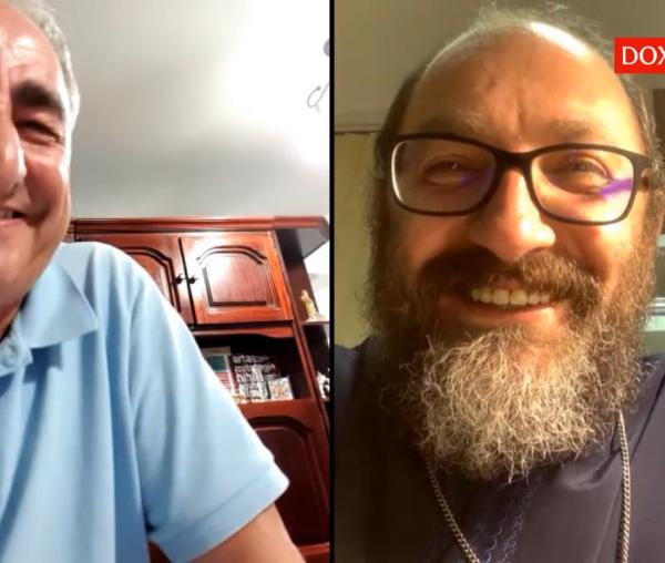 (Video) Cu zâmbetul pe buze: Actorul Vasile Muraru, în dialog cu Părintele Constantin Necula