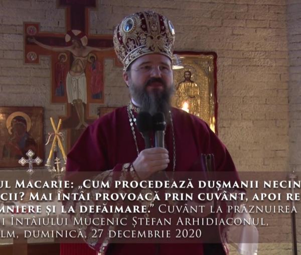 (Video) Cum procedează dușmanii necinstiți ai Bisericii? Mai întâi provoacă prin cuvânt, apoi recurg la calomniere și la defăimare.” – PS Macarie