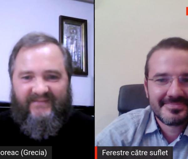 (Video) Părintele Petru Sidoreac din Grecia, la „Ferestre către suflet”: „Aici, minunea este la ea acasă”