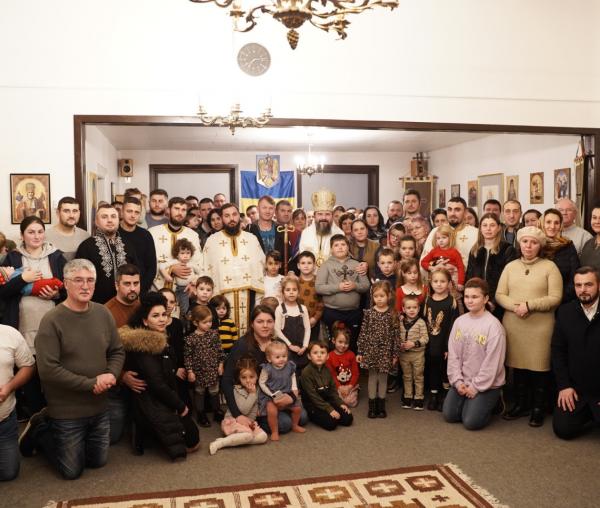 (Foto) Taina Sfântului Maslu, în parohia româneasă din Esbjerg, Regatul Danemarcei