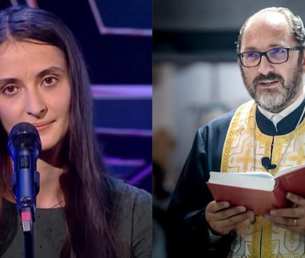 (Video) Altfel despre artă: Laura Dinu, vocea virală de la „Românii au talent”, în dialog cu Părintele Constantin Necula