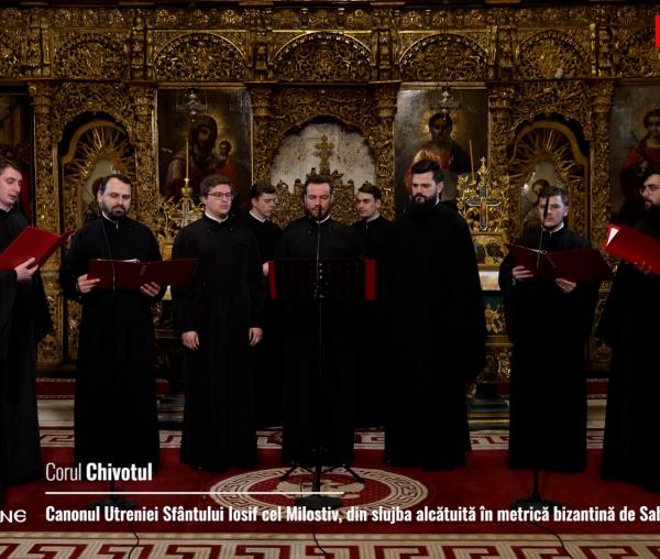 (Video) Corul Chivotul - Canonul Utreniei Sfântului Iosif cel Milostiv, Mitropolitul Moldovei, din slujba alcătuită în metrică bizantină de Sabin Preda