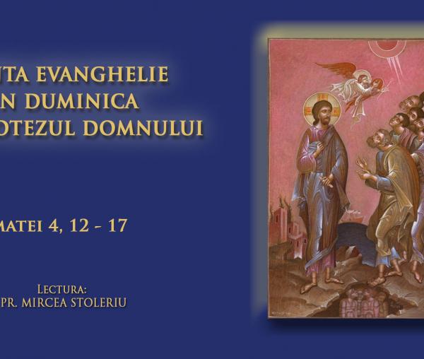 (Video) Sfânta Evanghelie din Duminica după Botezul Domnului