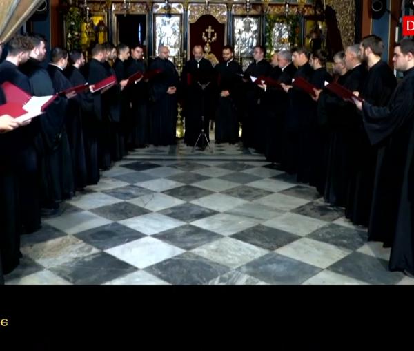 (Video) Corul Bizantin „Tropos” – Irmos calofonic, glas 1, melodie: Ierom. prof. Ioasaf Dionisiatul, solist: Emmanouil Avraam