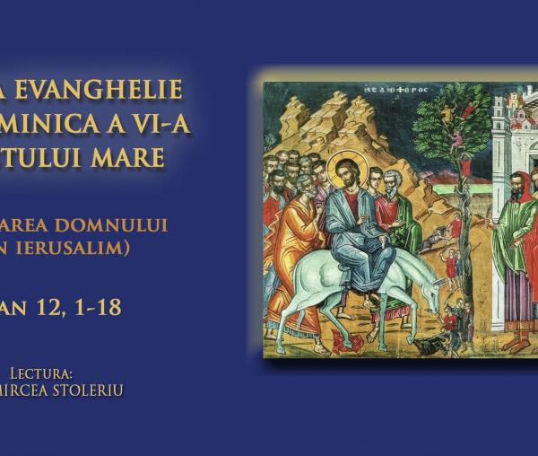 (Video) Sfânta Evanghelie din Duminica a 6-a din Post (a Floriilor)