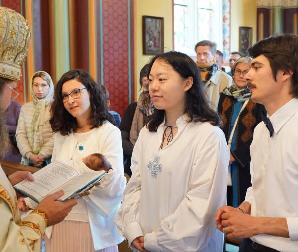 (Foto) PS Macarie a botezat o tânără chinezoaică în Paraclisul Episcopal din Copenhaga