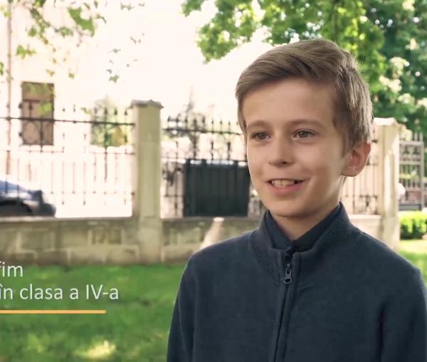 (Video) Serafim, bursier Pro Vita Iași: Mulțumim! Dumnezeu să vă răsplătească