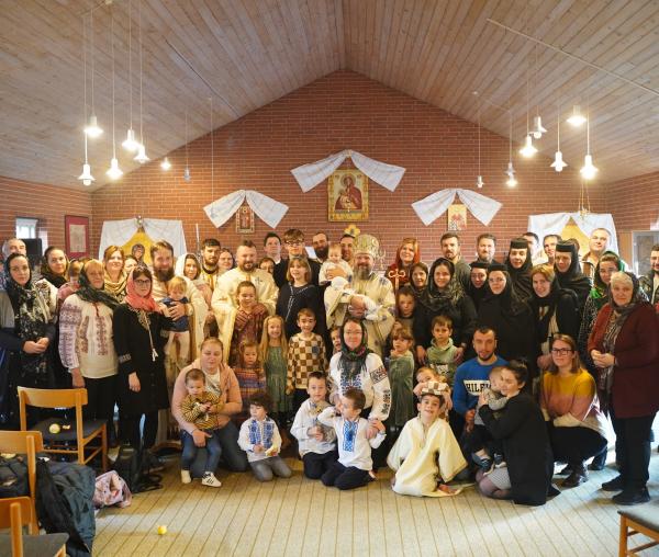 (Foto) Praznicul Intrării în Biserică a Maicii Domnului, prăznuit de românii din Aalborg, Regatul Danemarcei
