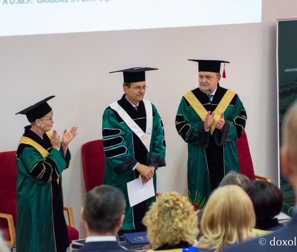 (Video) Acad. Ioan-Aurel Pop a primit titlu de Doctor Honoris Causa al Universității de Medicină și Farmacie „Grigore T. Popa” din Iași