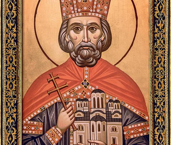 Sfântul Mare Mucenic Lazăr, Cneazul Serbiei
