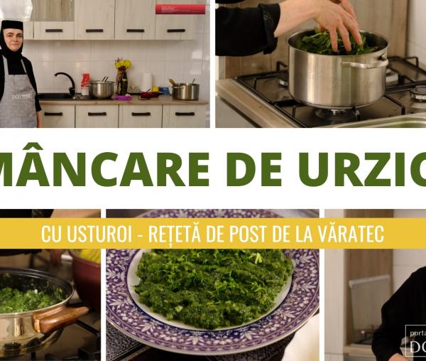 (Video) Mâncare de urzici cu usturoi: rețeta de post a maicii Tecla de la Mănăstirea Văratec