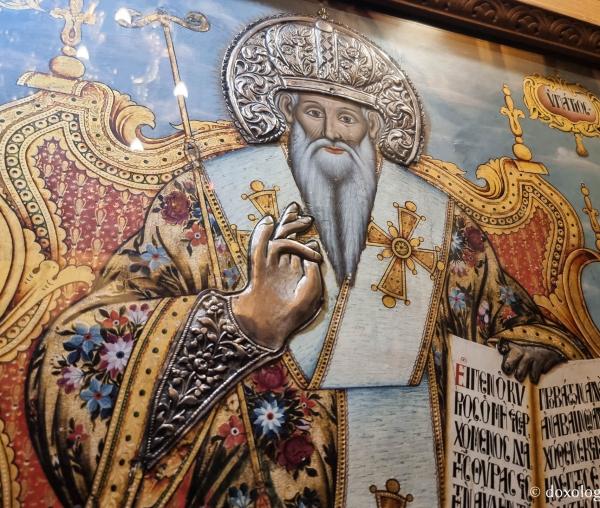 Icoana Sfântului Sfințit Mucenic Ipatie, Episcopul Gangrei din Biserica „Panagia Dexia” din Tesalonic