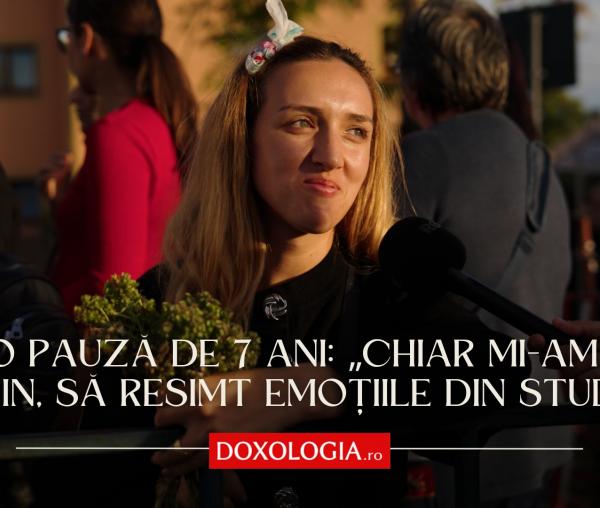 (Video) După o pauză de 7 ani: „Chiar mi-am dorit să revin, să resimt emoțiile din studenție”