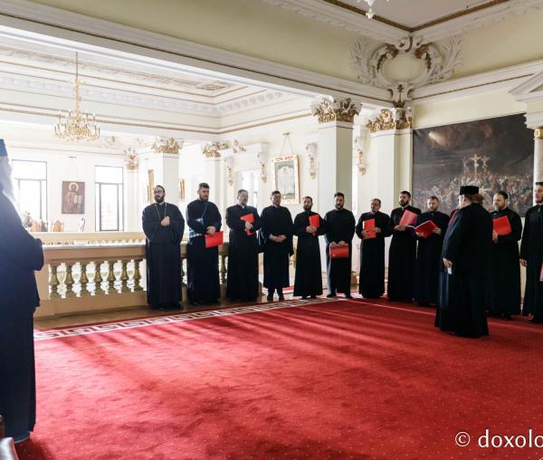 (Foto) Corala Protopopiatului Iași I – Colindători la Reședința Mitropolitană 2024