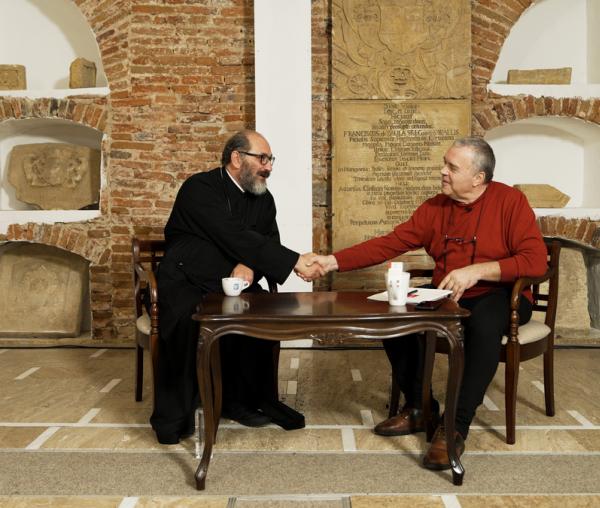 „Mulțumesc!” – un dialog emoționant între Constantin Chiriac și Părintele Constantin Necula