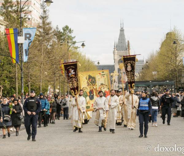 Procesiunea de Florii de la Iași a reunit în rugăciune aproximativ 2000 de credincioși