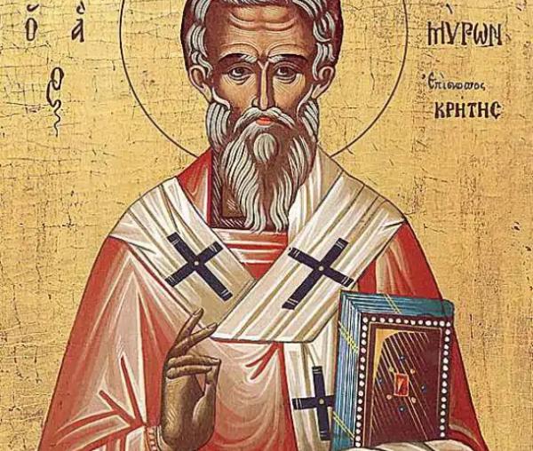 Sfântul Ierarh Miron, Episcopul Cretei