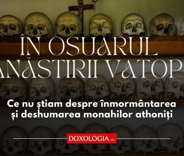 În osuarul Mănăstirii Vatoped