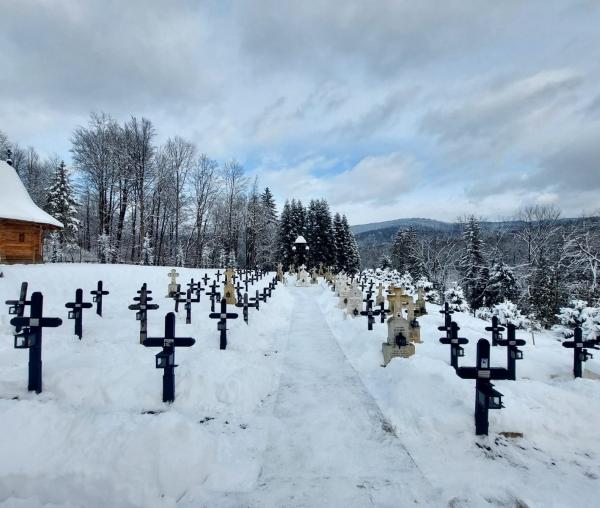 Tăcerea zăpezii la Sihăstria – frumusețea unei zile de februarie