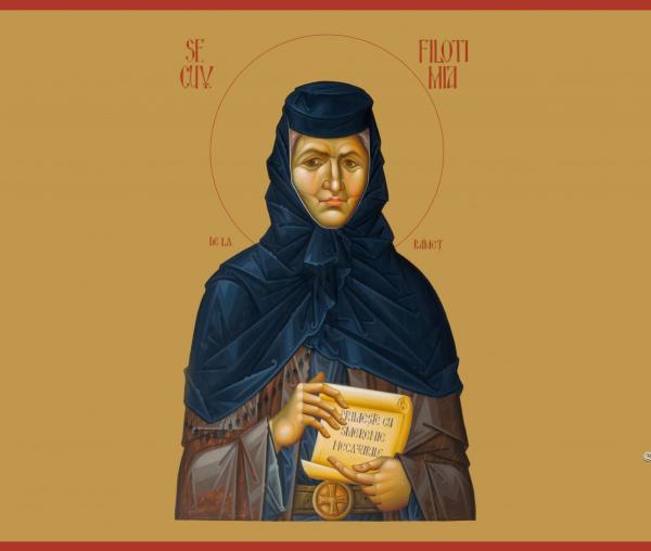 Sfânta Cuvioasă Filotimia de la Râmeț, mama Sfântului Cuvios Dometie cel Milostiv
