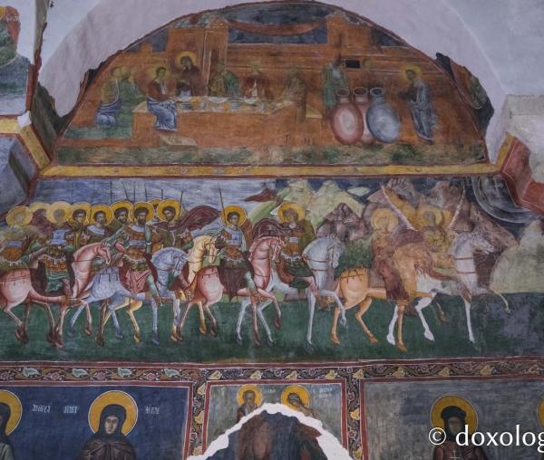 Sfinții Martiri Militari – Frescă din biserica Pătrăuți, ctitoria Sfântului Ștefan cel Mare