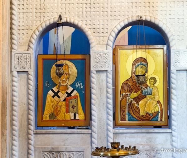 Frumusețea icoanelor din paraclisul închinat Sfântului Proroc Ilie de la Catedrala Sameba din Tbilisi