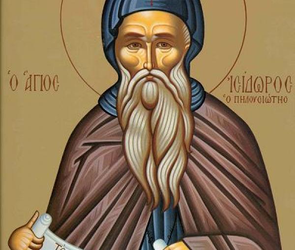 Sfântul Cuvios Isidor Pelusiotul