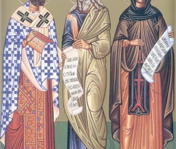 Sfântul Proroc Ieremia, Sfânta Cuvioasă Isidora și Sfântul Ierarh Panaret