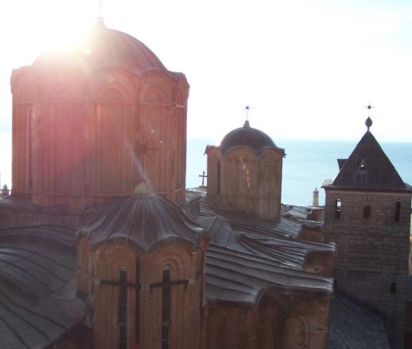 Fotografie - Biserica Mănăstirii Dochiaru (sec.X-XI), Sfântul Munte Athos