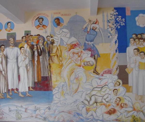 Martiriul Sfinților Brâncoveni, Constantin Vodă cu cei patru fii ai săi: Constantin, Ștefan, Radu, Matei, și clucerul Ianache Văcărescu