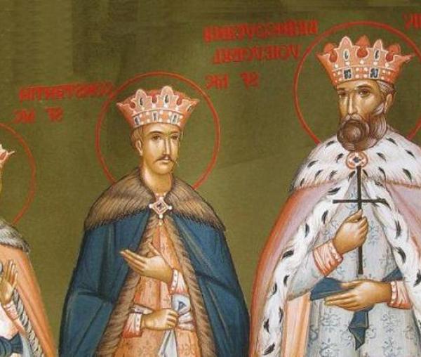 Sfinții Martiri Brâncoveni, Constantin Vodă cu cei patru fii ai săi: Constantin, Ștefan, Radu, Matei, și clucerul Ianache Văcărescu