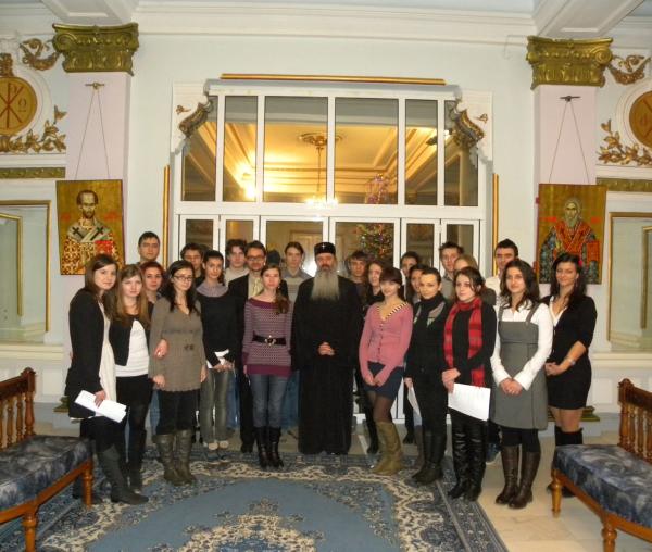 Colindători la IPS Teofan - Colegiul Național Emil Racoviță Iași - Prof. Religie Mihai Ilaș
