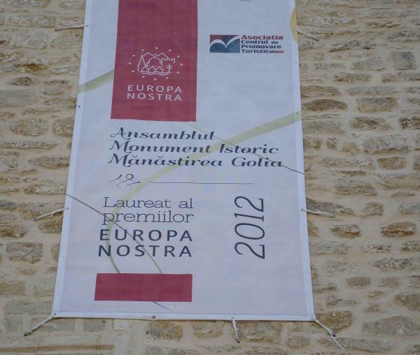 Ceremonia de dezvelire a plachetei Europa Nostra - Mănăstirea Golia
