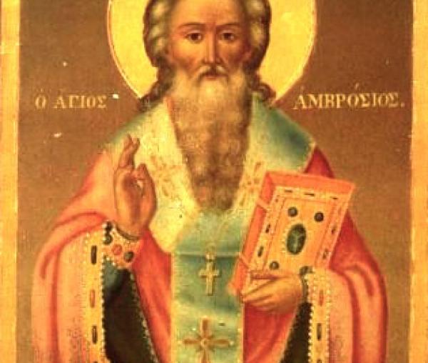 Sfântul Ierarh Ambrozie, Episcopul Mediolanului