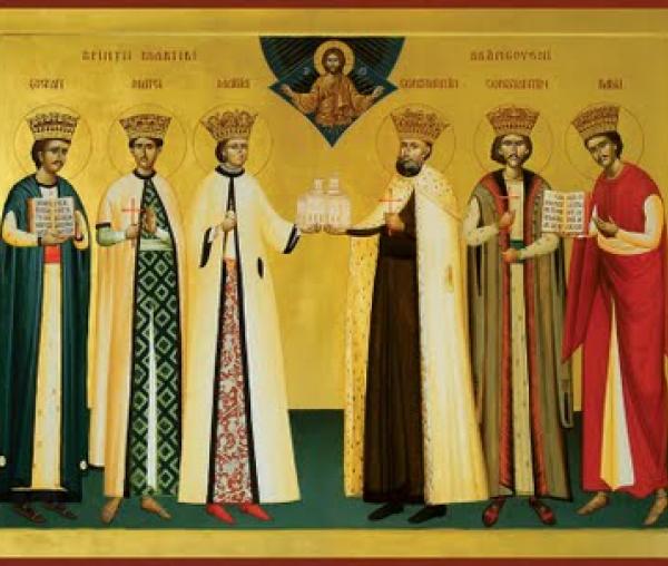 Sfinții Martiri Brâncoveni, Constantin Vodă cu cei patru fii ai săi: Constantin, Ștefan, Radu, Matei, și sfetnicul Ianache