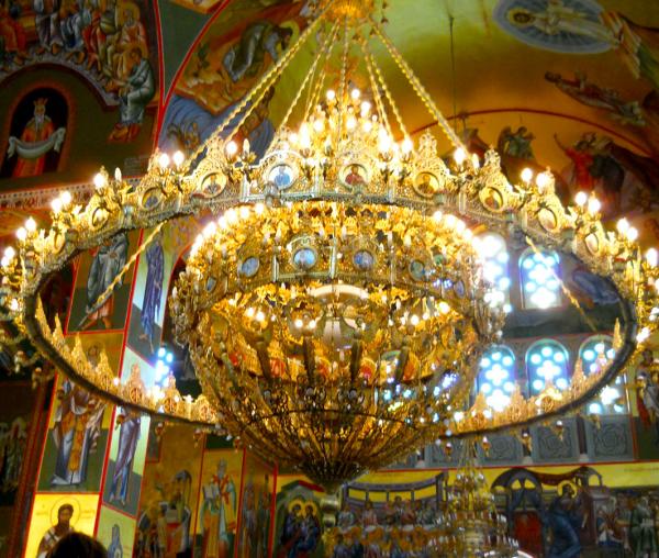 Candelabru Mănăstirea Sfântului Gherasim din Kefalonia