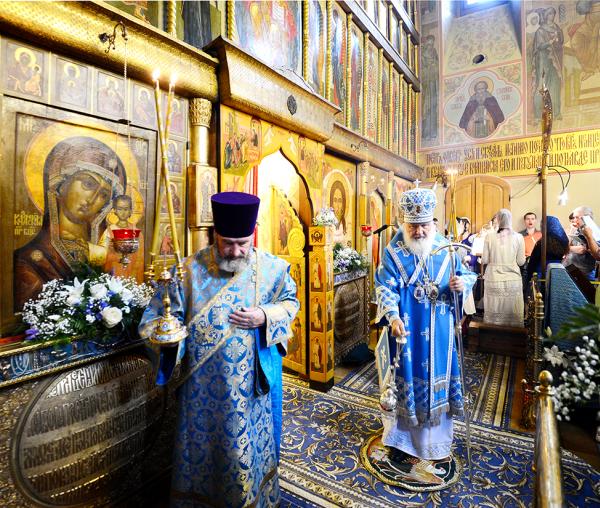 Preafericitul Patriarh al Moscovei și al întregii Rusii Chiril a oficiat Dumnezeiasca liturghie în Catedrala „Icoana Maicii Domnului din Kazan”