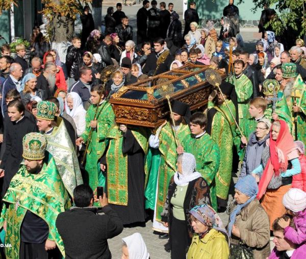 Procesiune cu Moaștele Sfântului Kukşa din Odessa