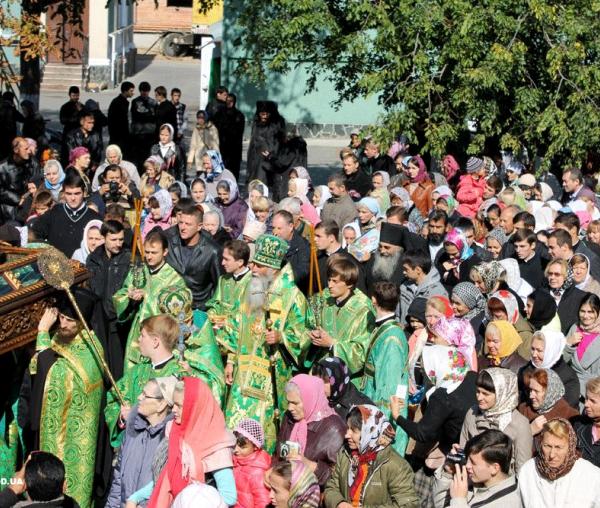 Procesiune cu Moaștele Sfântului Kukşa din Odessa