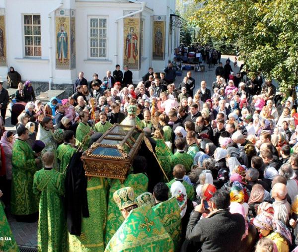 Procesiune cu Moaștele Sfântului Kukşa din Odessa