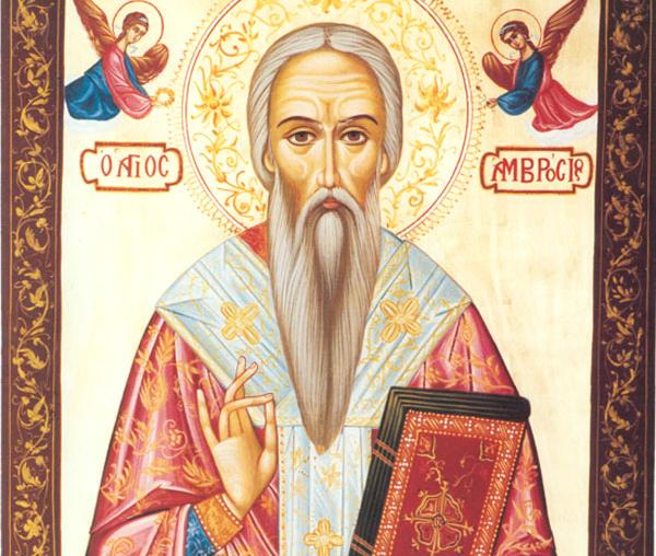 Sfântul Ierarh Ambrozie, Episcopul Mediolanului