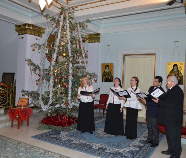 Colindători la Reşedinţa Mitropolitană - Cvintet Universitatea de arte George Enescu