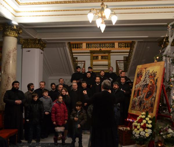 Colindători la Reşedinţa Mitropolitană - Preoți Protopopiatul Iași 1