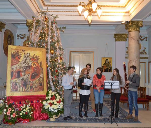 Colindători la Reşedinţa Mitropolitană - Santas Band